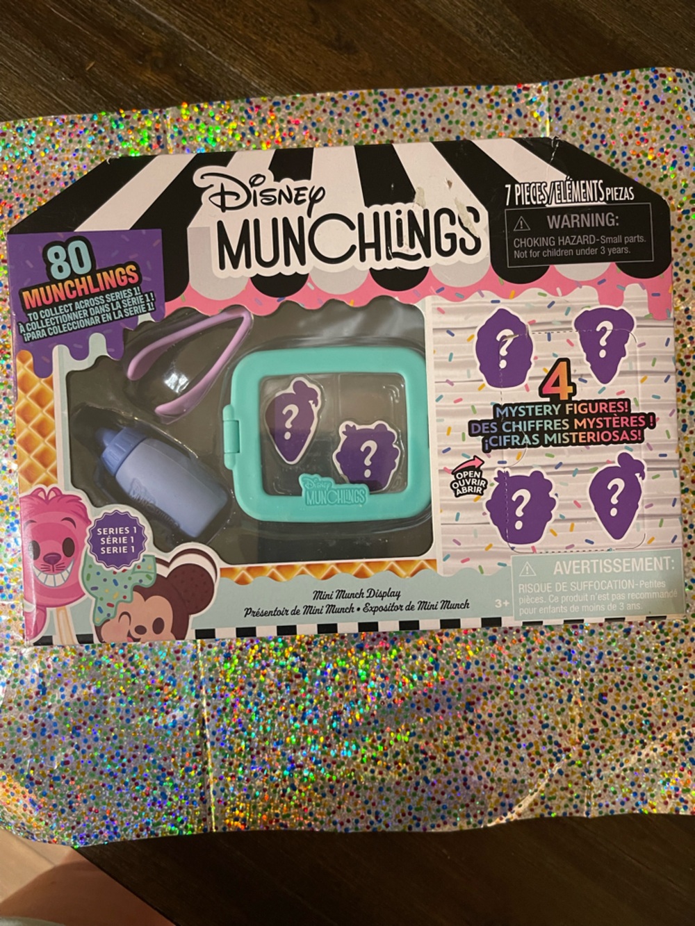 Munchlings Mystery Mini Playset with Accessories - Teal + Purple + Blue